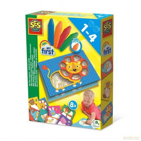 SES Creative - My first - Crayons and Animal cards - (S14404)