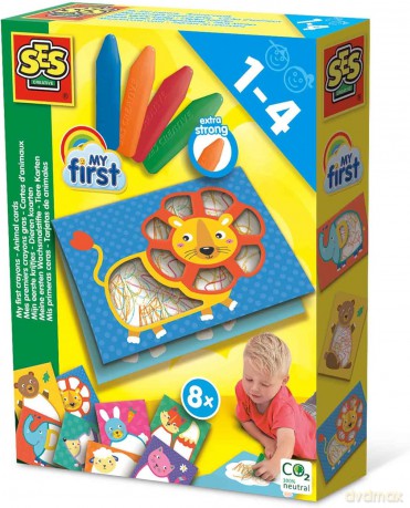 SES Creative - My first - Crayons and Animal cards - (S14404)