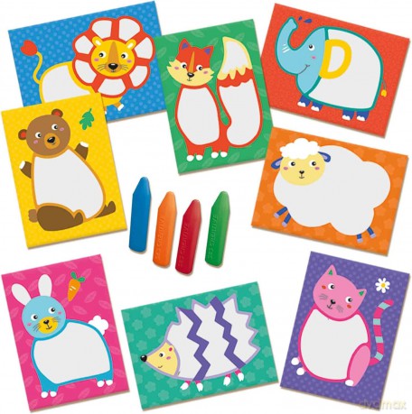 SES Creative - My first - Crayons and Animal cards - (S14404)