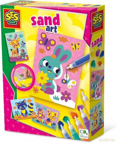 SES Creative - Sand Art - Decorate Forest Animals - (S14136)