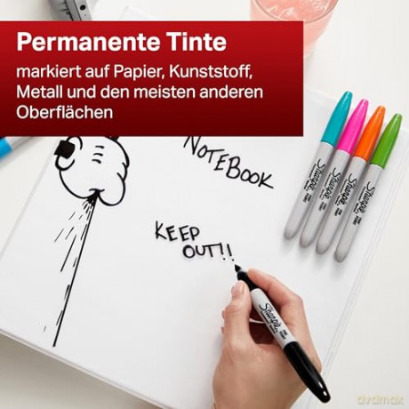 Markery permanentne Sharpie 20 sztuk