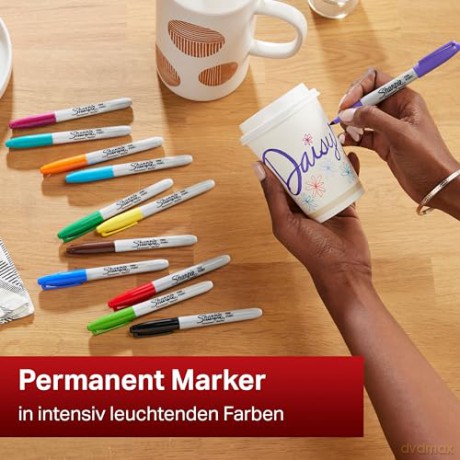 Markery permanentne Sharpie 20 sztuk