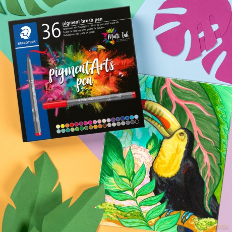 Staedtler - Brush Pen Pigment, 36 pcs (371 C36)