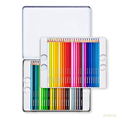 Kolorowe kredki Staedtler \"Design Journey\", 48 kolorów, sześciokątne, metalowe pudełko, 146C M48