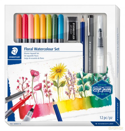Staedtler Floral Watercolour Zestaw Akwareli