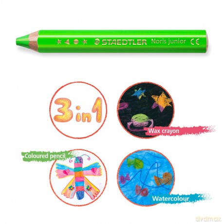 Staedtler - Noris Junior Crayon, 4pcs (+2 years) (140 C4P1)