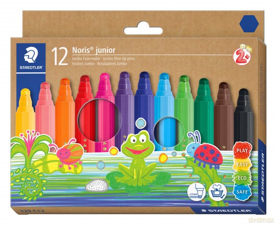 Staedtler - Noris Junior Marker, 12 pcs (+2 years) (329 C12)