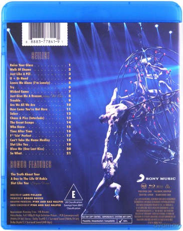 P!Nk: The Truth About Love Tour: Live From Melbourne [Blu-Ray]