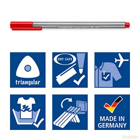 Staedtler - Triplus Fineliner Happy, 10 pcs (334 C10 HA)