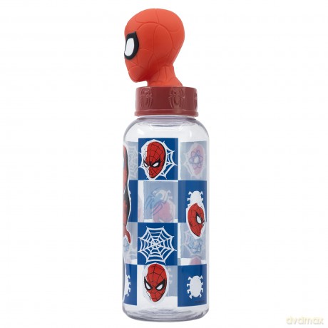 Stor - Water Bottle w/3D Figurine 560 ml - Spider-Man (088808723-74859)