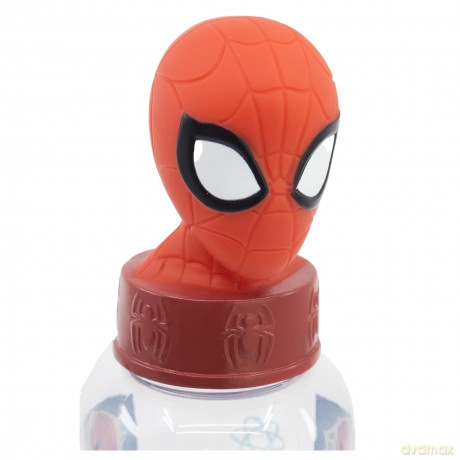 Stor - Water Bottle w/3D Figurine 560 ml - Spider-Man (088808723-74859)