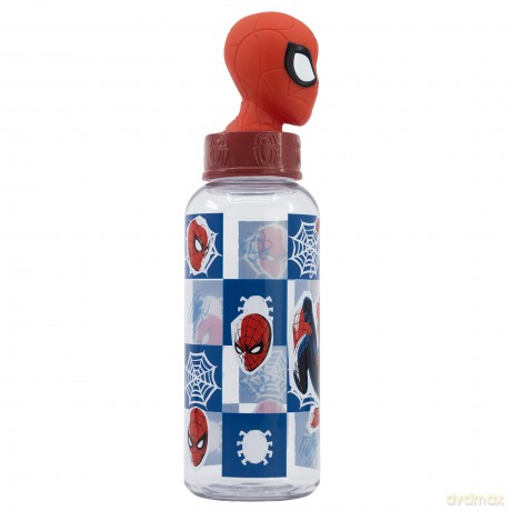 Stor - Water Bottle w/3D Figurine 560 ml - Spider-Man (088808723-74859)