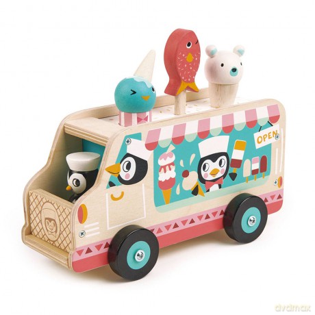 Drewniana lodziarnia z figurkami Tender Leaf Toys TL8235