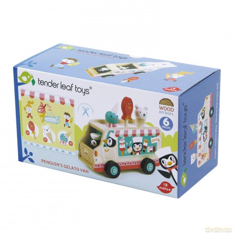 Drewniana lodziarnia z figurkami Tender Leaf Toys TL8235