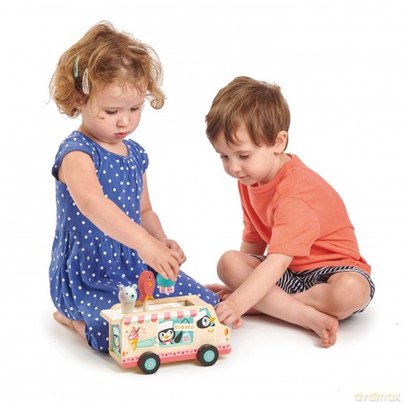 Drewniana lodziarnia z figurkami Tender Leaf Toys TL8235