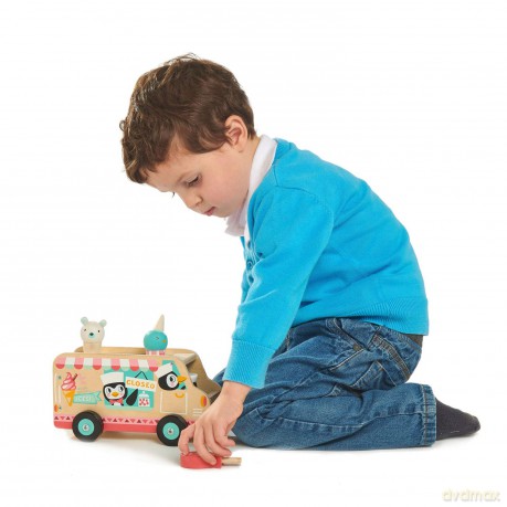 Drewniana lodziarnia z figurkami Tender Leaf Toys TL8235