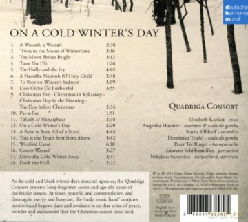 Quadriga Consort: On A Cold Winter's Day - Early Christmas Music And Carols From The British Isles [CD]