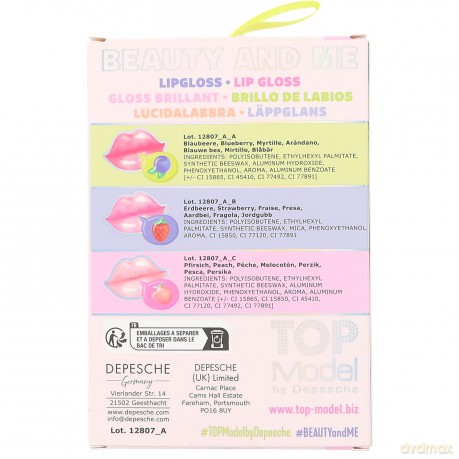 TOPModel Lip Gloss Set BEAUTY and ME (0412807)