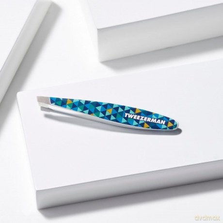 Tweezerman - Mini Slant Tweezer Blue Mosaic