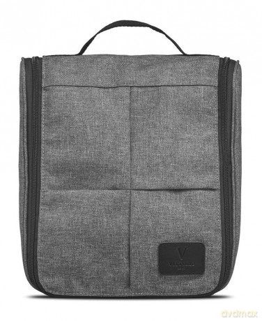 Vittorio - Hang-up Washbag in Grey