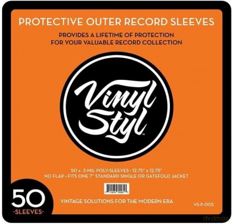 Vinyl Styl: 50 Pack Protective Outer Album Record Sleeves