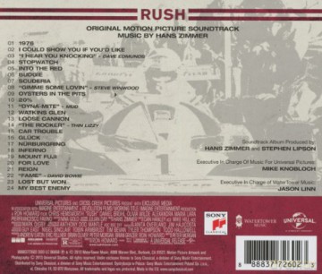 Rush soundtrack (Wyścig) (Hans Zimmer) [CD]
