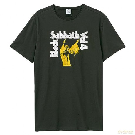 Black Sabbath: Black Sabbath Vol. 4 Amplified Vintage Black Large T Shirt