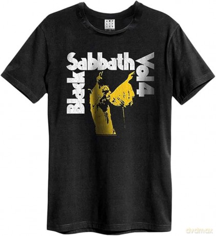 Black Sabbath: Black Sabbath Vol. 4 Amplified Vintage Black Xlarge T Shirt