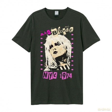 Blondie: Blondie Aka Blondie Amplified Small Vintage Charcoal T Shirt