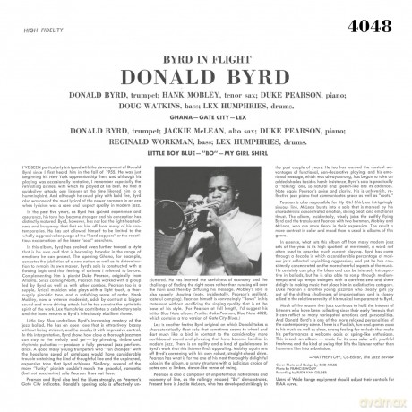 Donald Byrd: Byrd In Flight [Winyl]