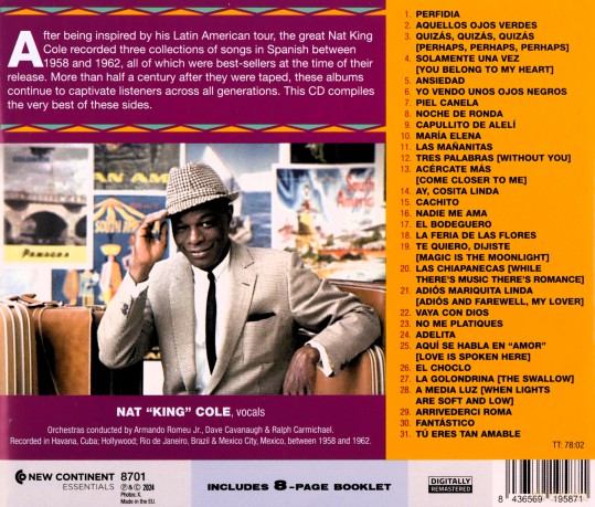 Nat King Cole: Cole Espanol - Greatest Hits [CD]
