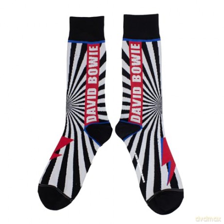 David Bowie: David Bowie Flash Stripes Crew Socks (One Size)