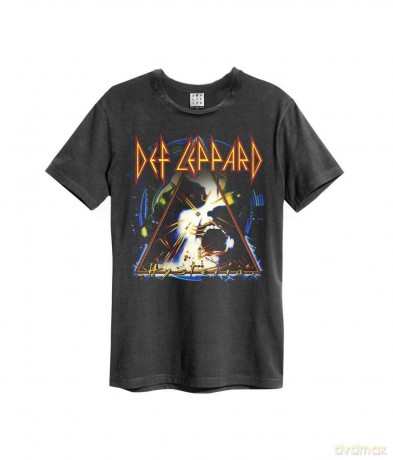 Def Leppard: Def Leppard Hysteria Amplified Vintage Charcoal Small T Shirt