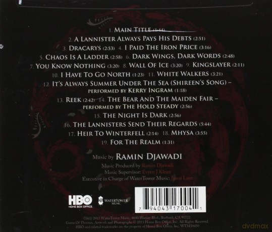 Game of Thrones: Season Three soundtrack (Gra o Tron) [CD]