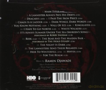 Game of Thrones: Season Three soundtrack (Gra o Tron) [CD]