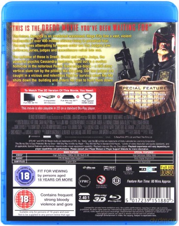 Dredd [Blu-Ray 3D]+[Blu-Ray]