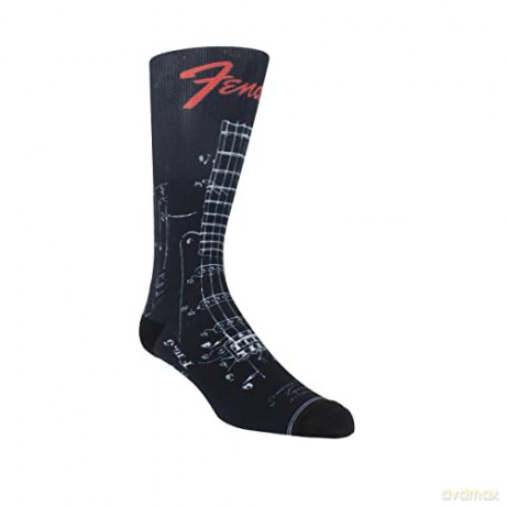 Fender: Fender Guitar Parts Socks Black (One Size)