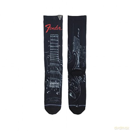 Fender: Fender Guitar Parts Socks Black (One Size)