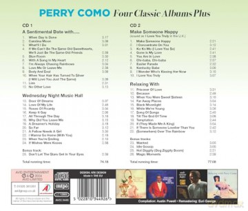 Perry Como: Four Classic Albums Plus (A Sentimental Date With... / Wednesday Night Music Hall / Make Someone Happy Aka I Love You Truly / Relaxing With) [CD]