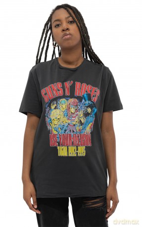 Guns N Roses: Guns N Roses - Use Your Illusion 93/92 Amplified Vintage Charcoal Xx Large T-Shirt