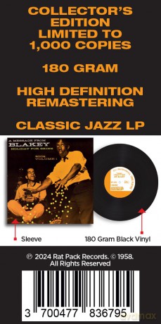 Art Blakey: Holiday For Skins Vol. 1 [Winyl]