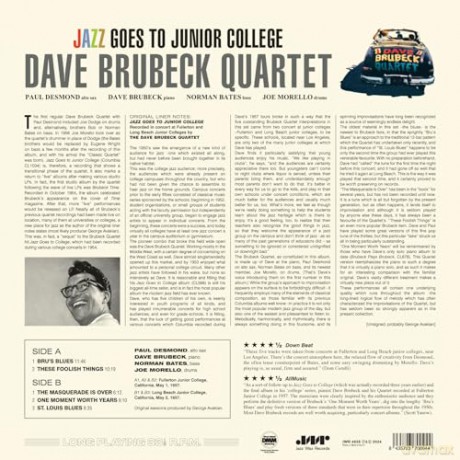 Dave Brubeck Quartet: Jazz Goes To Junior College (Limited) [Winyl]