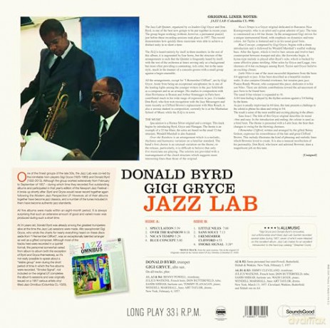 Donald Byrd & Gigi Gryce: Jazz Lab + 1 Bonus Track (Limited) [Winyl]