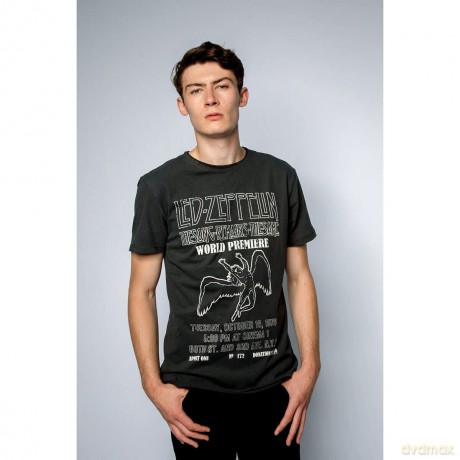 Led Zeppelin: Led Zeppelin The Sing Remains The Same Amplified Vintage White Small T Shirt