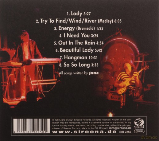 Jane: Live 88 [CD]
