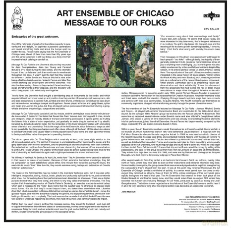 Art Ensemble Of Chicago: Message To Our Folks [Winyl]
