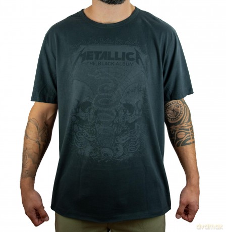 Metallica: Metallica The Black Album Mens Tshirt Amplified Vintage Charcoal Xx Large T Shirt