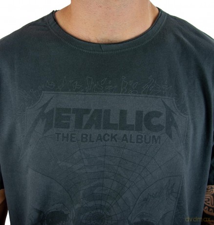 Metallica: Metallica The Black Album Mens Tshirt Amplified Vintage Charcoal Xx Large T Shirt