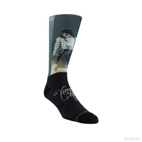 Michael Jackson: Michael Jackson Silver Glitter King Of Pop Socks (One Size)