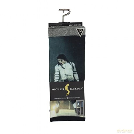 Michael Jackson: Michael Jackson Silver Glitter King Of Pop Socks (One Size)